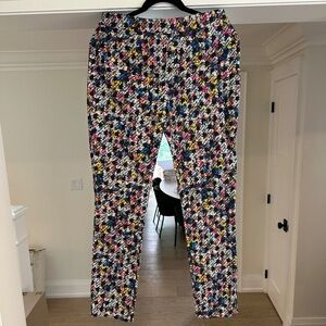ERDEM straight leg multicolour houndstooth pattern Sidney pants - Size 8.